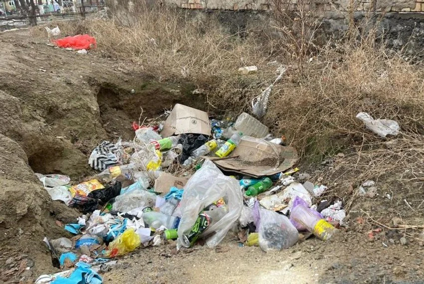 В селе Виноградном наказали водителя КамАЗа за незаконный сброс мусора 